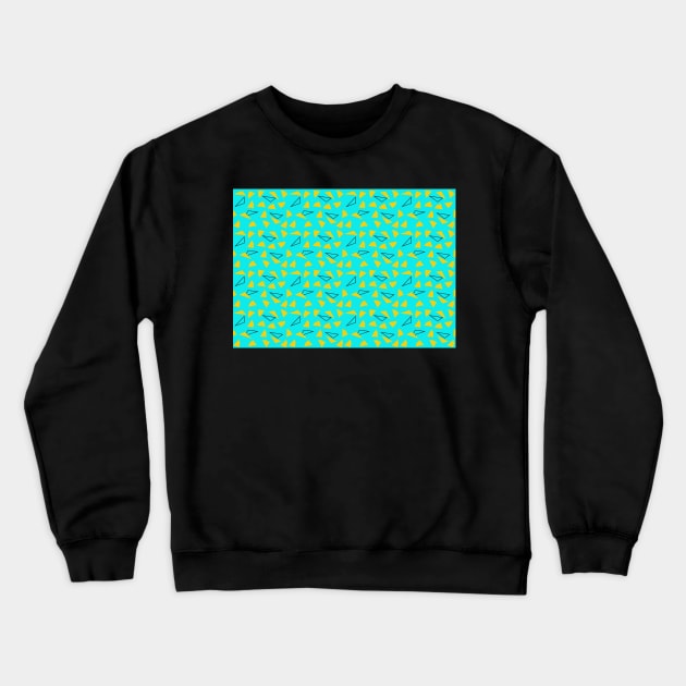 Abstract Geometric Pattern Wallpaper Crewneck Sweatshirt by bougieFire